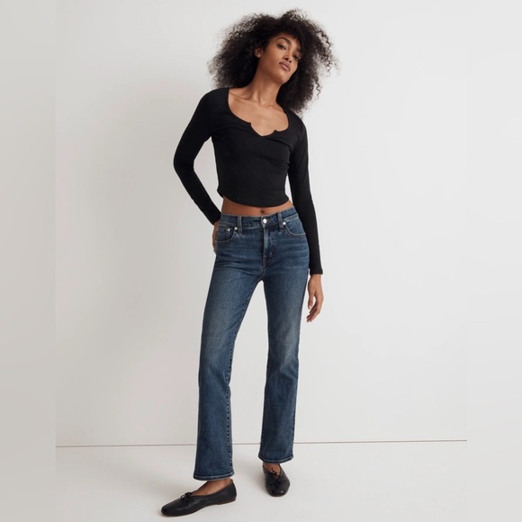 Madewell Mid Rise Kick Out Bootcut Jeans Arlen Wash - Picture 1 of 10